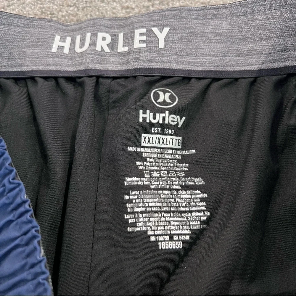Hurley Swim Short Trunks Fit Men’s Size XXL 7.5” Blue 1656659 NWT Beach Swim,